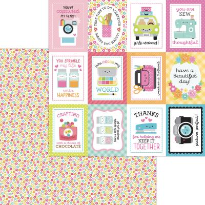 Doodlebug Cute & Crafty Designpapier - Precious Posies